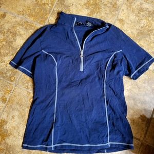 navy blue riding top